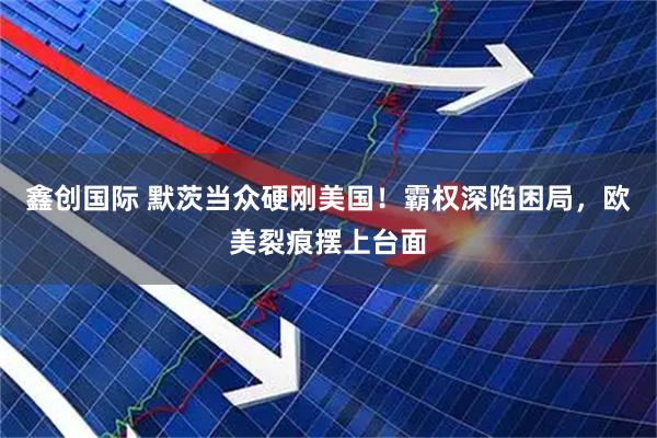 鑫创国际 默茨当众硬刚美国！霸权深陷困局，欧美裂痕摆上台面
