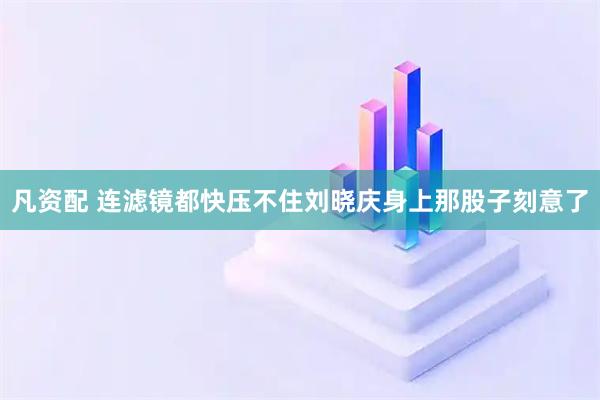 凡资配 连滤镜都快压不住刘晓庆身上那股子刻意了